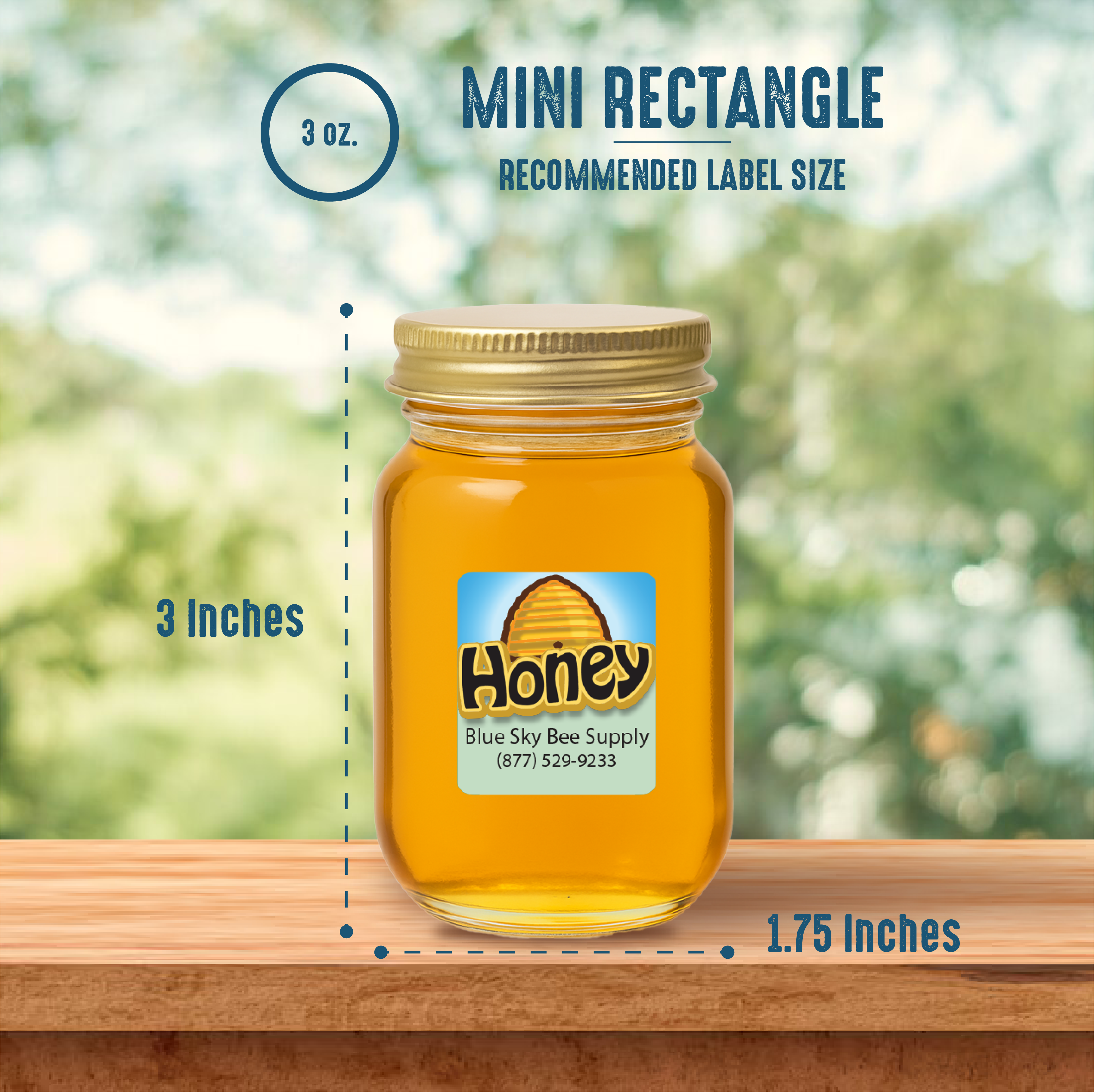 3 oz. wt. Glass Mini Mason Jars (pallet of 220 cases of 24/NO Caps)