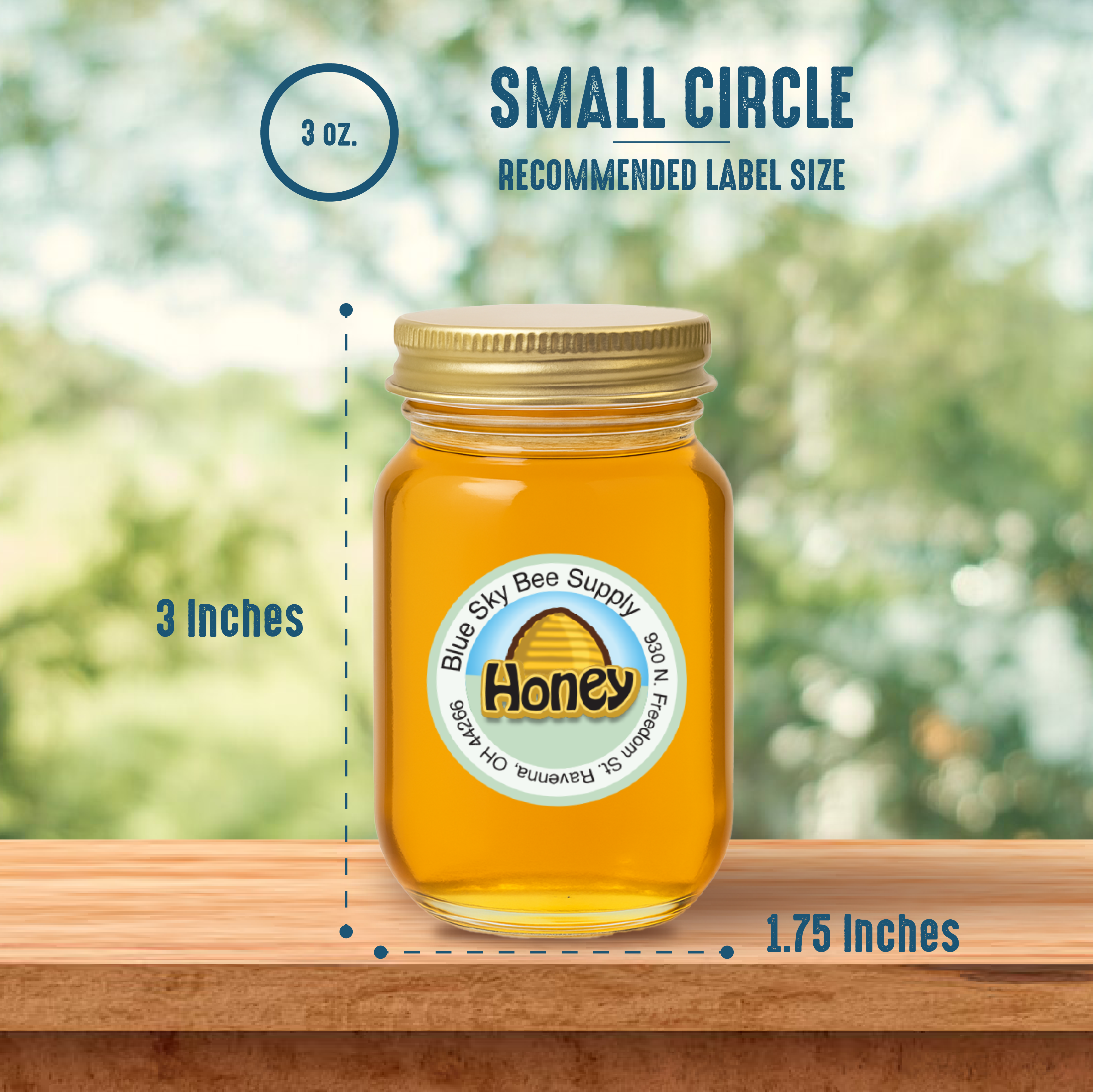 3 oz. wt. Glass Mini Mason Jars (pallet of 220 cases of 24/NO Caps)