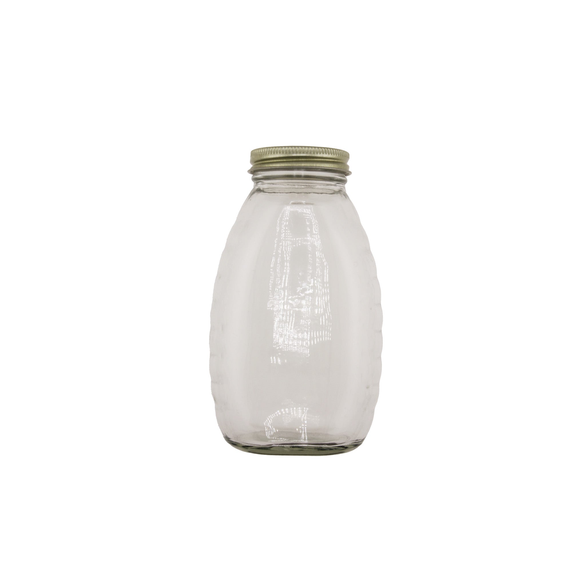 Clear Glass Classic Jar with Lid 8 oz (24 Pack)