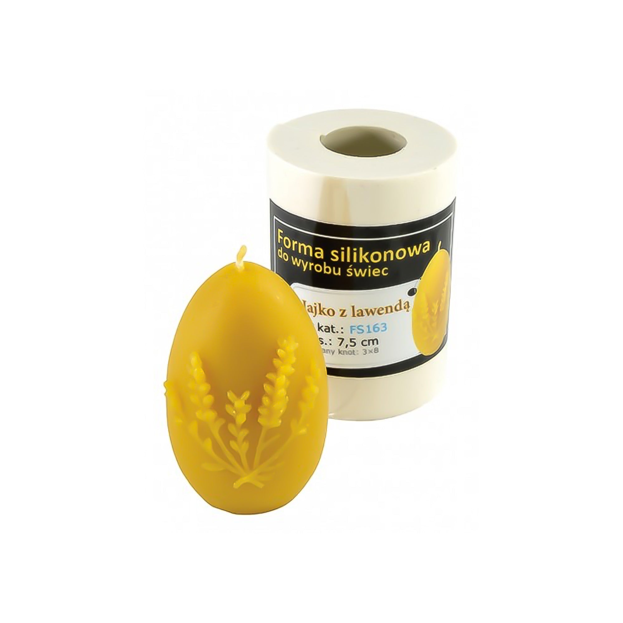 Egg with Lavender Candle Mold