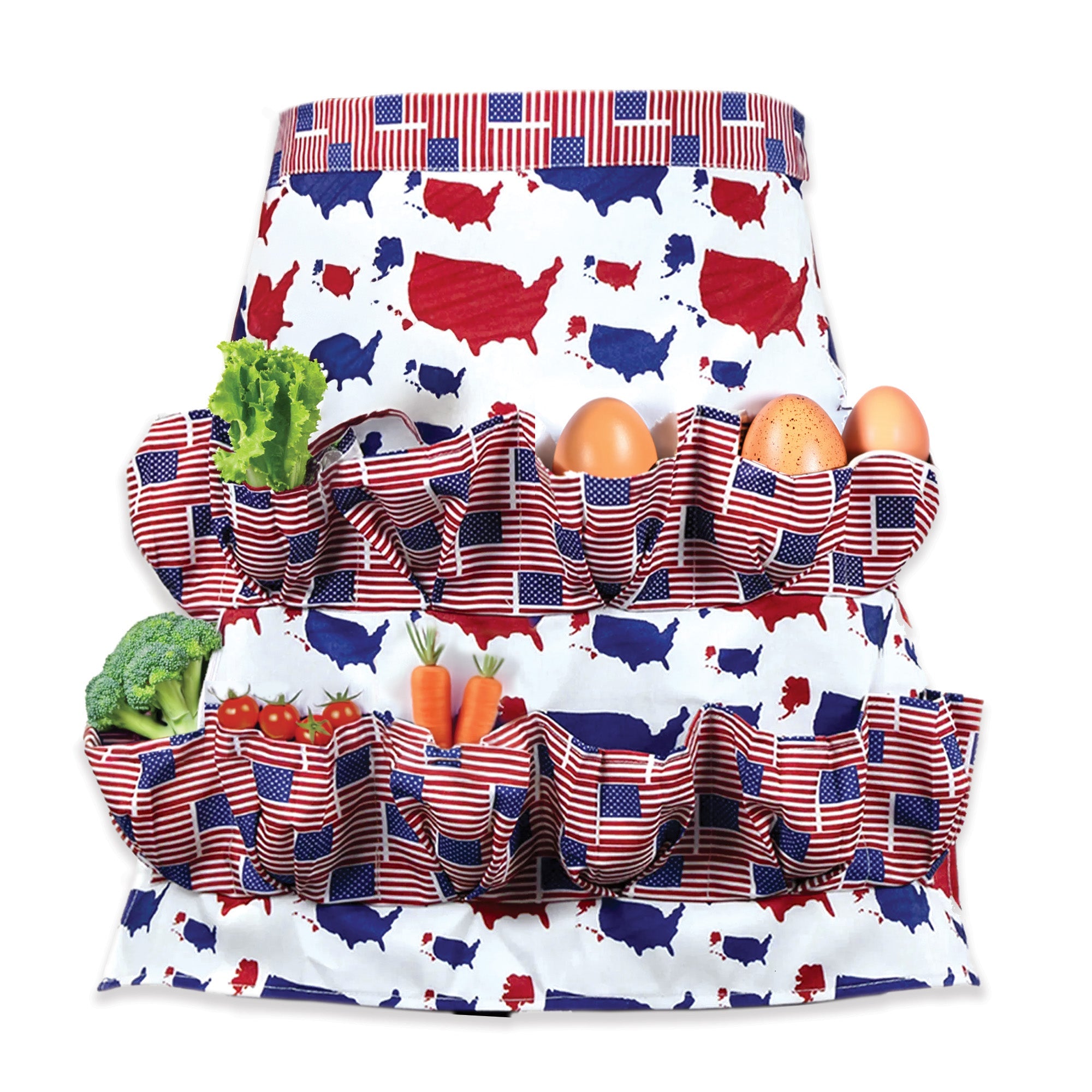 Farmhouse Egg Collecting & Vegetable Picking Apron (12 Pockets)