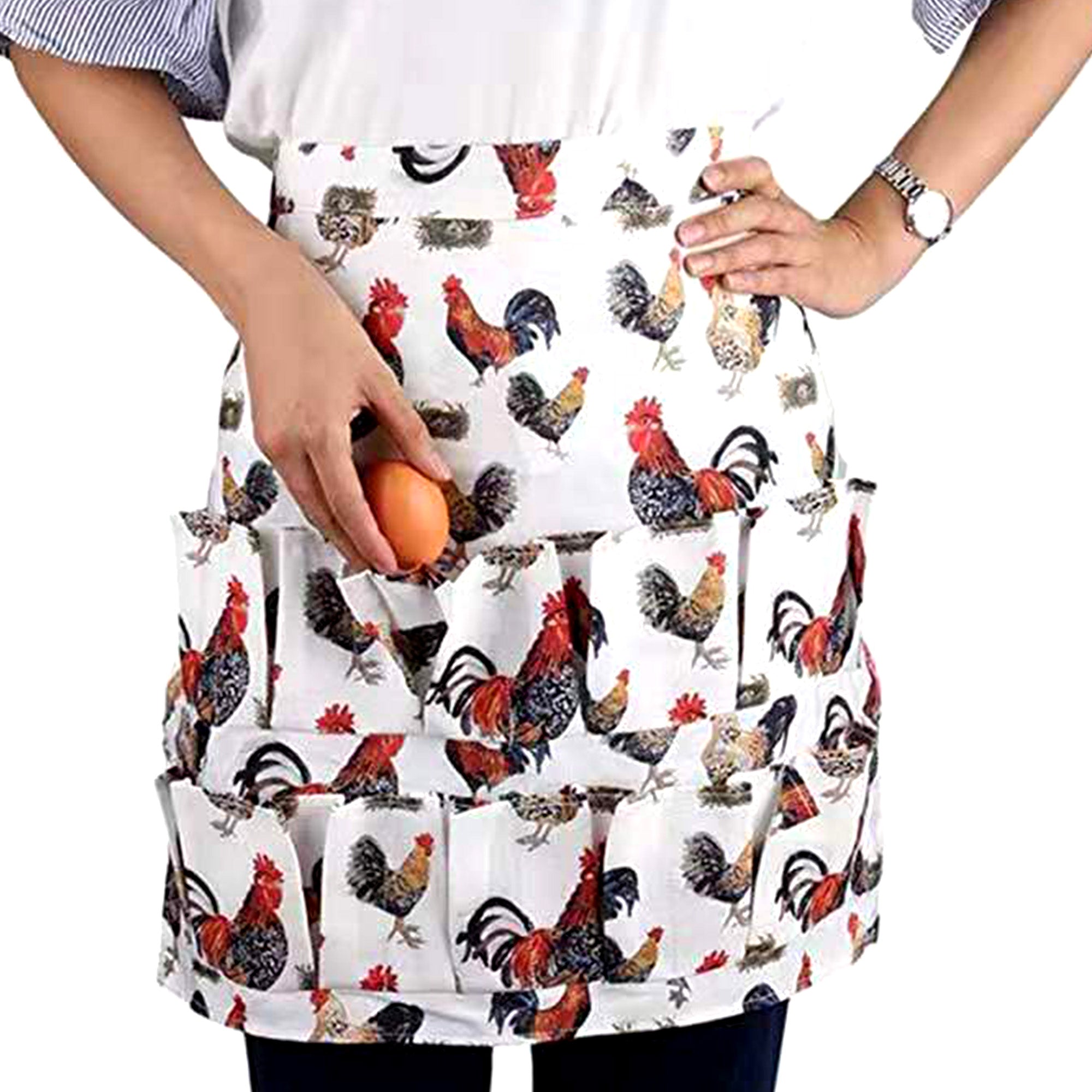 Farmhouse Egg Collecting & Vegetable Picking Apron (12 Pockets)