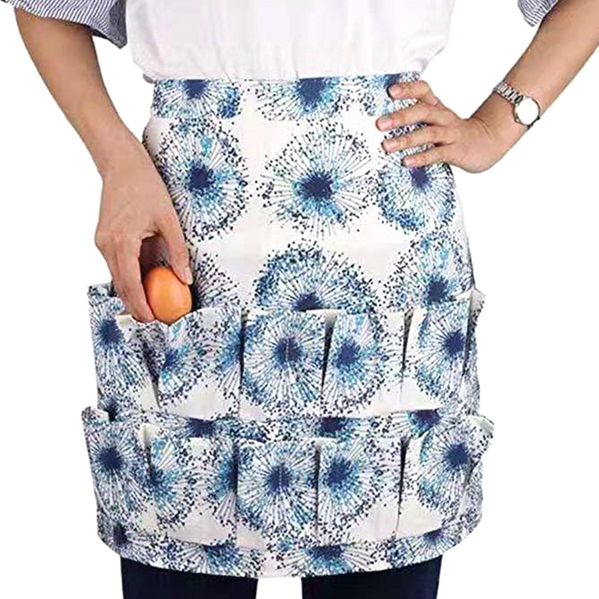 Farmhouse Egg Collecting & Vegetable Picking Apron (12 Pockets)