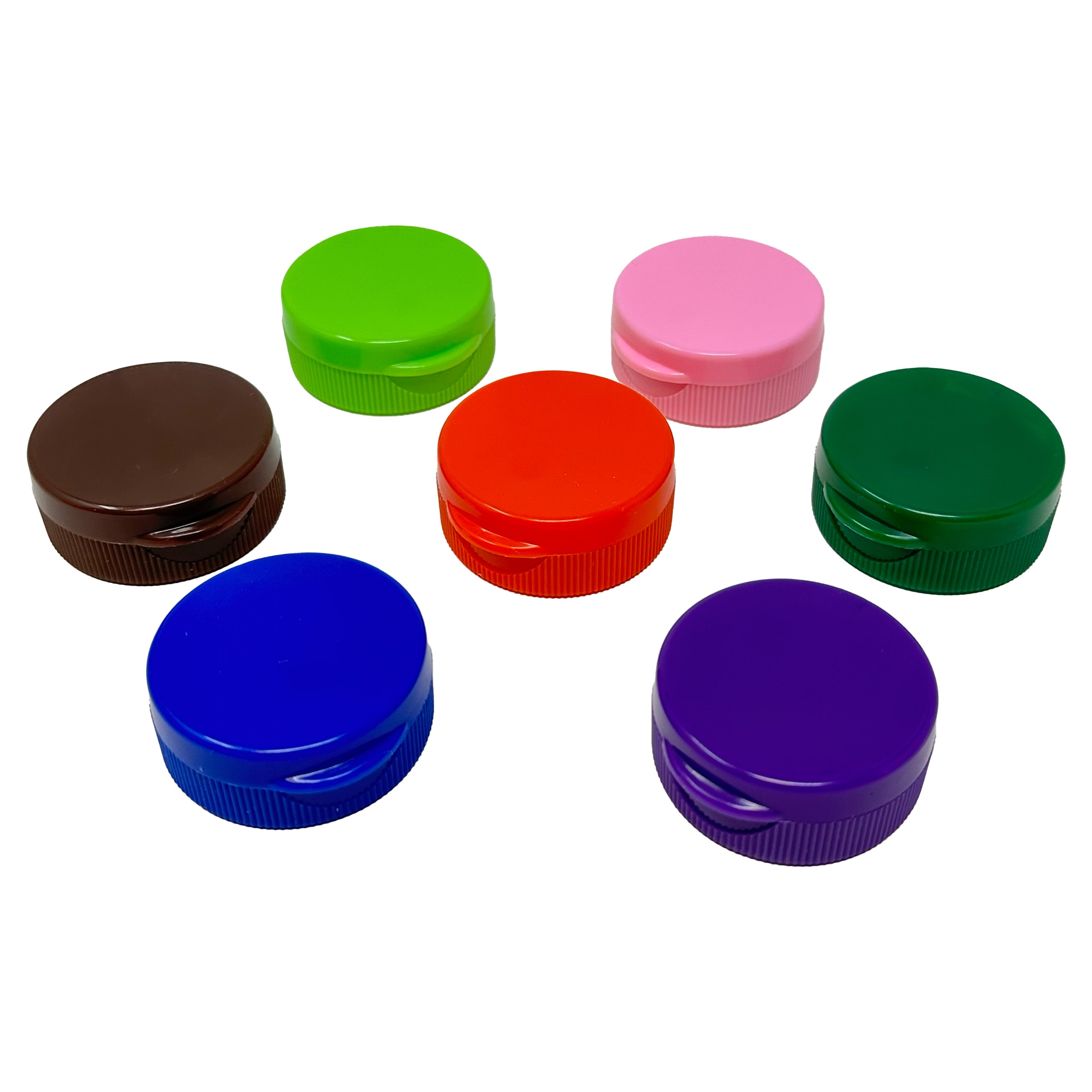 Colorful 38mm Flip Top Caps With Foam Seals