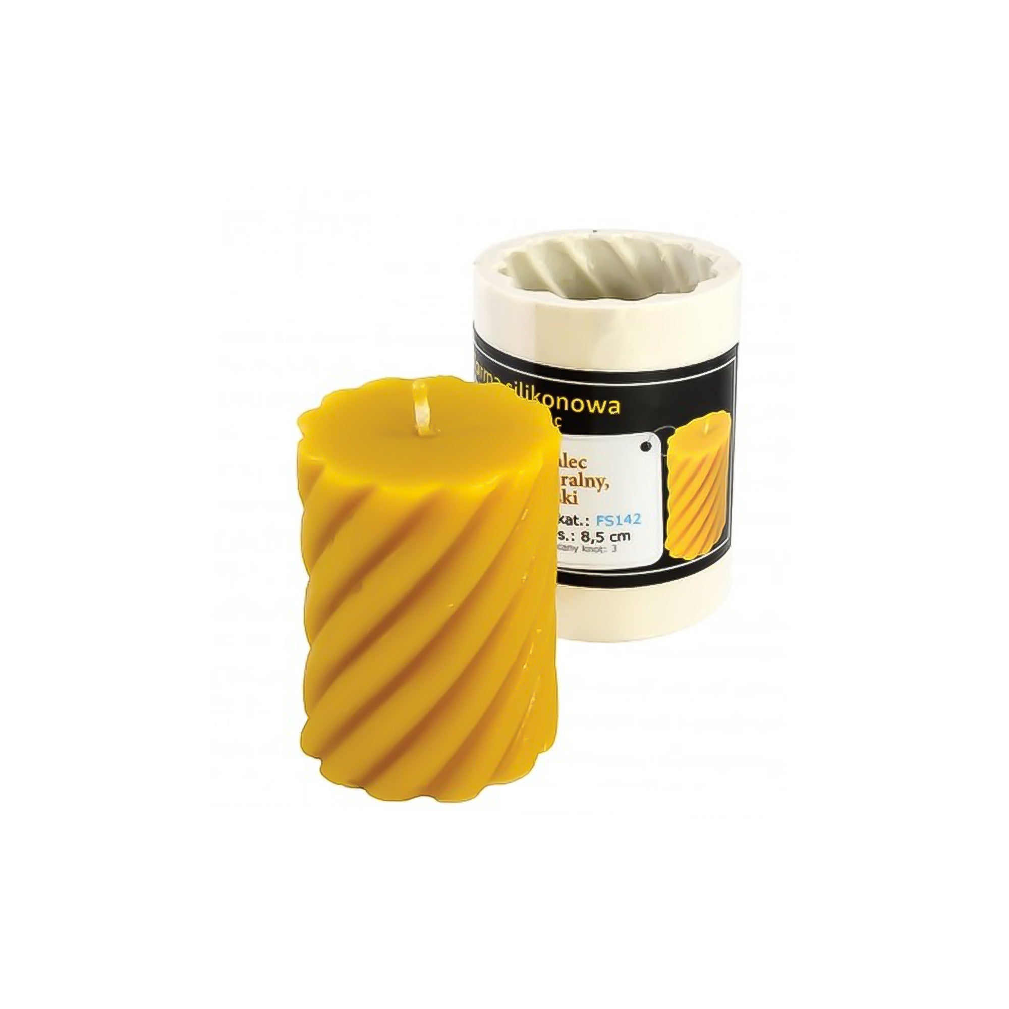Curled Cylinder Candle Mold