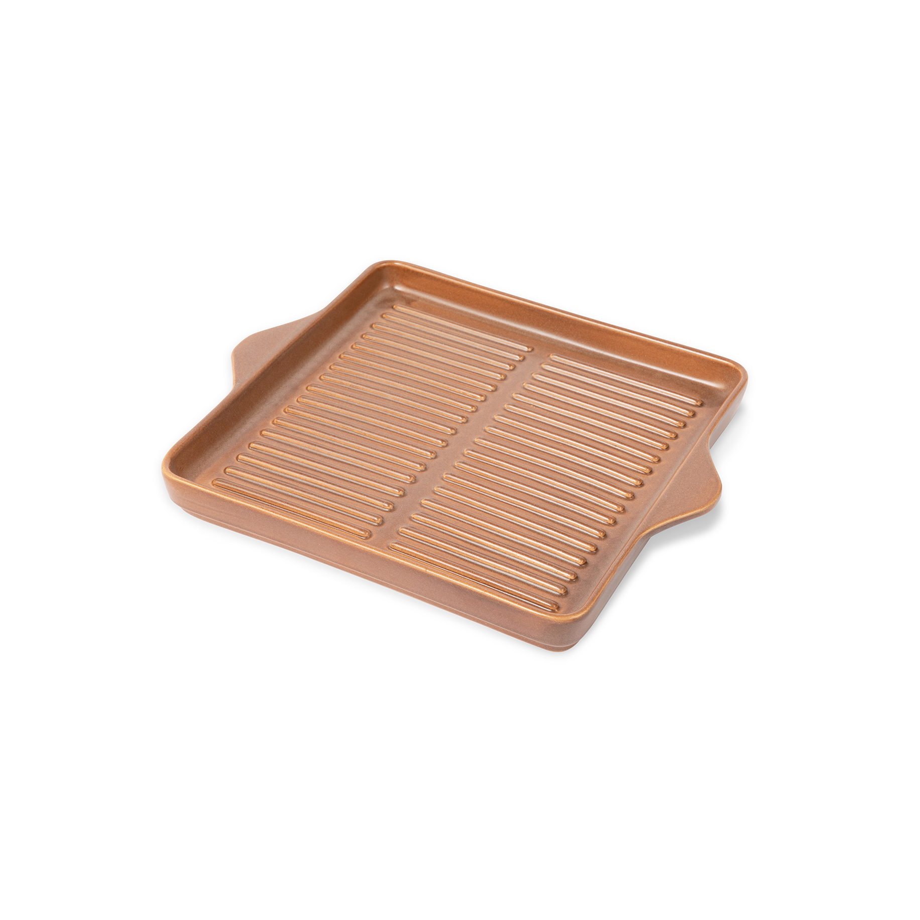 Indoor/Outdoor Ceramic Stoneware Grill Pan