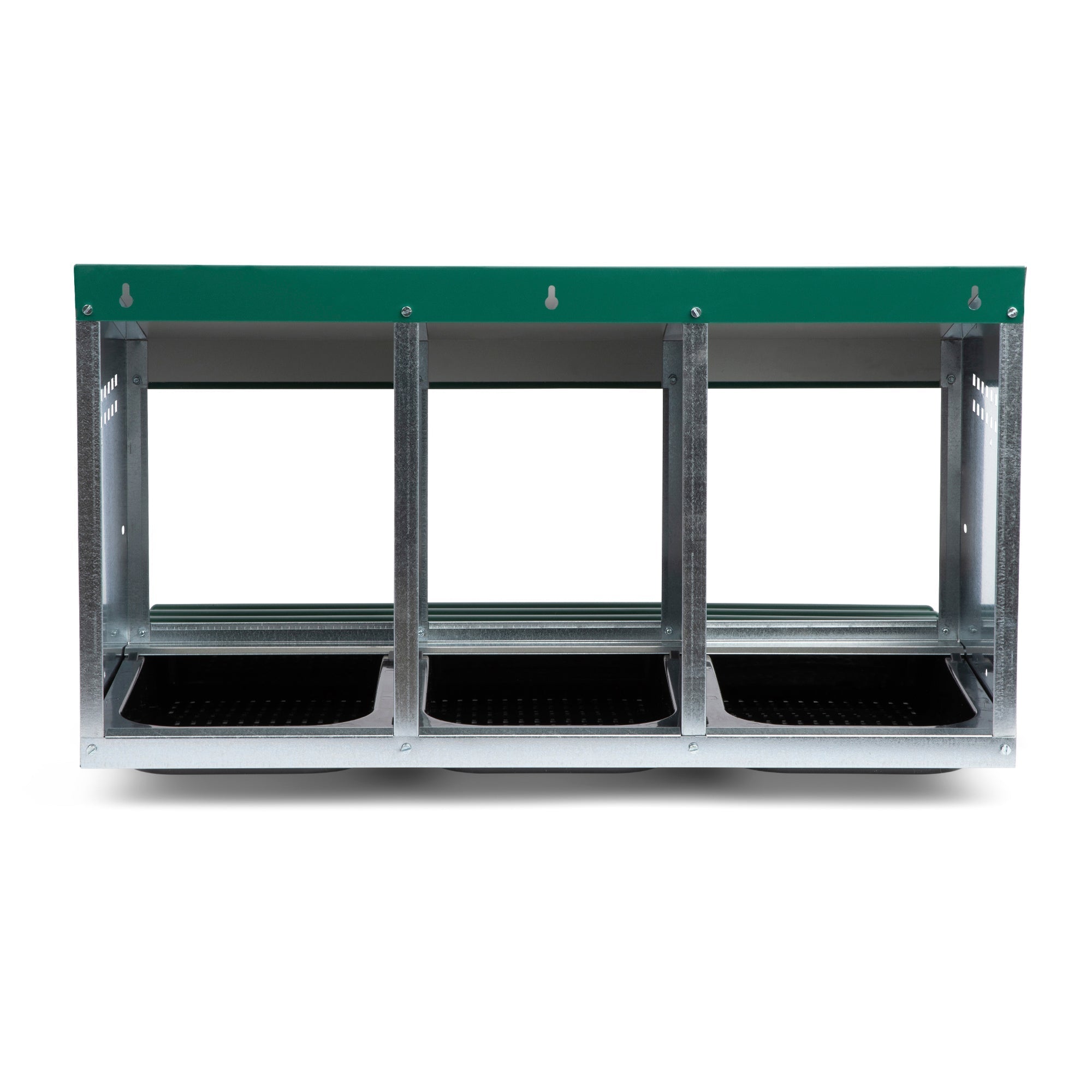 3 Compartment Roll Away/ Roll Out Chicken Nesting Box with Compact Trays/Lids