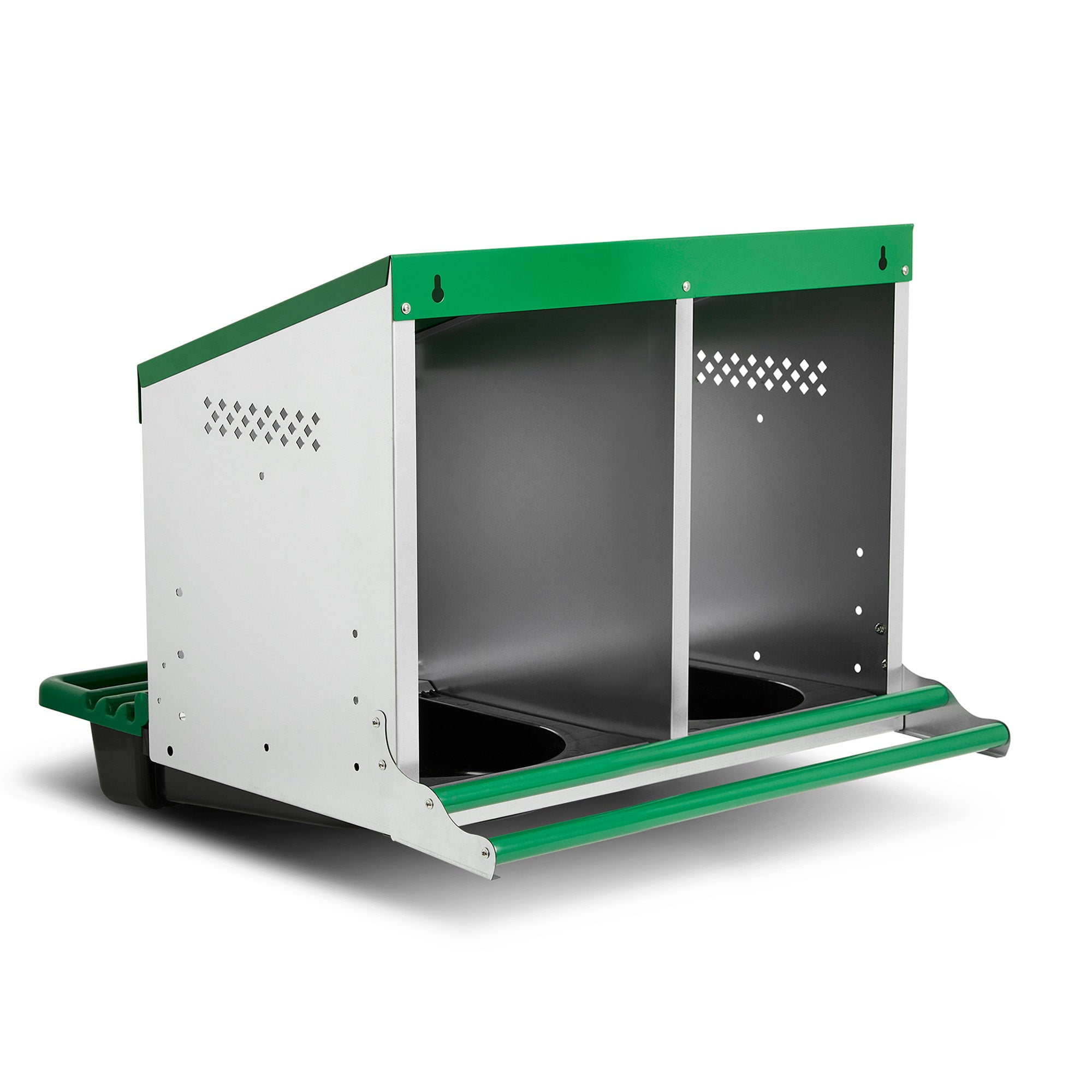 Galvanized Chicken Nesting Box with External Egg Collection System