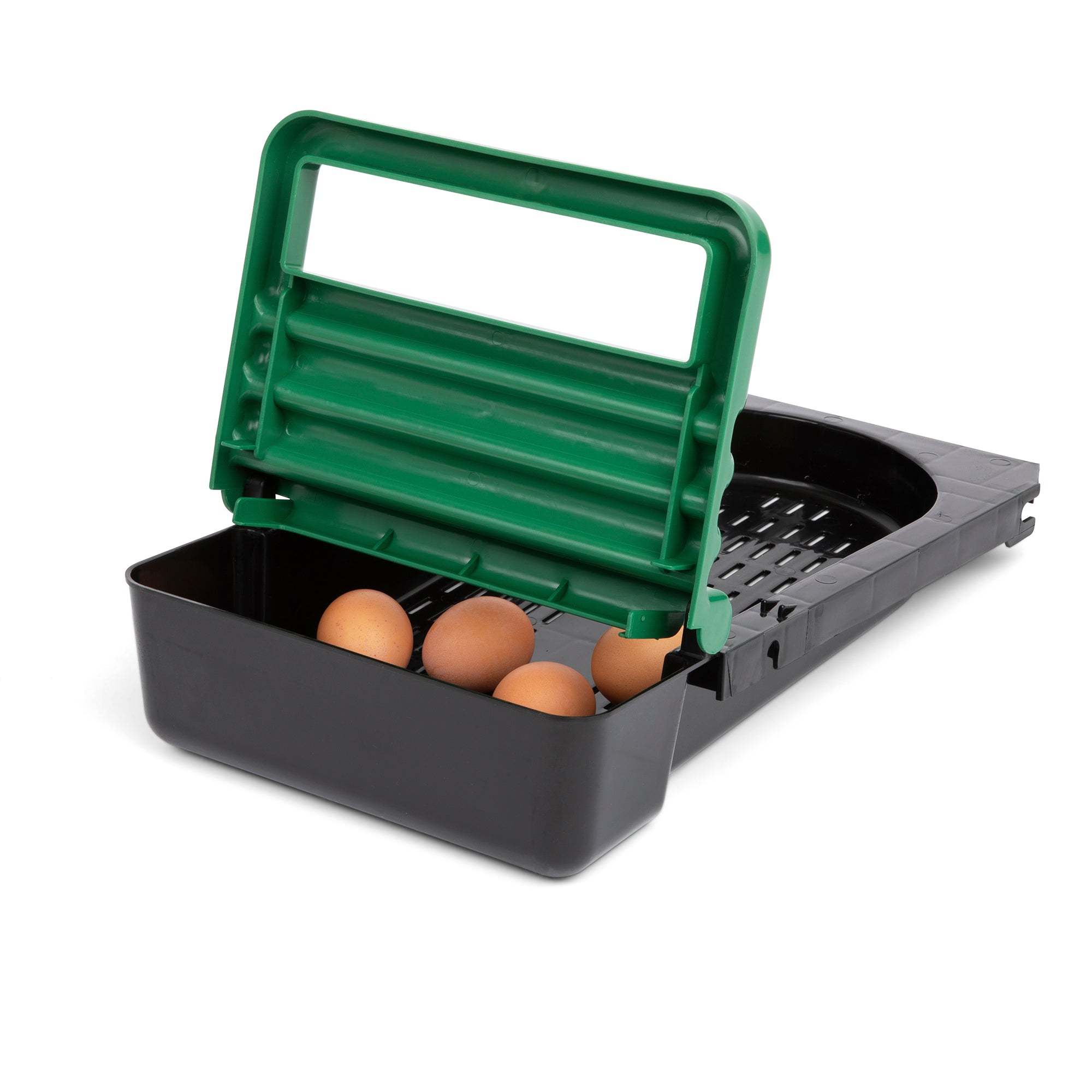 3 Compartment Reverse Roll Away/ Roll Out Chicken Nesting Box with Classic Trays/Lids & 2 Perches