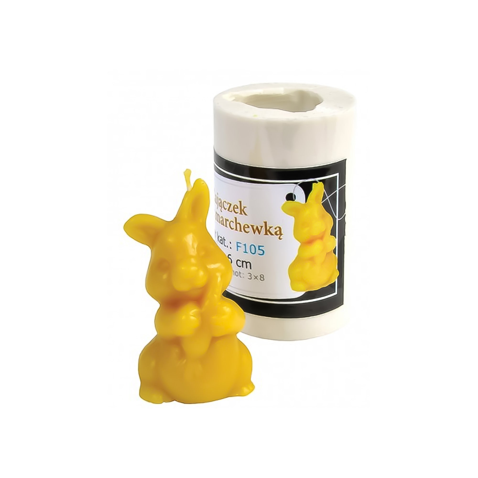 Bunny w/Carrot Candle Mold