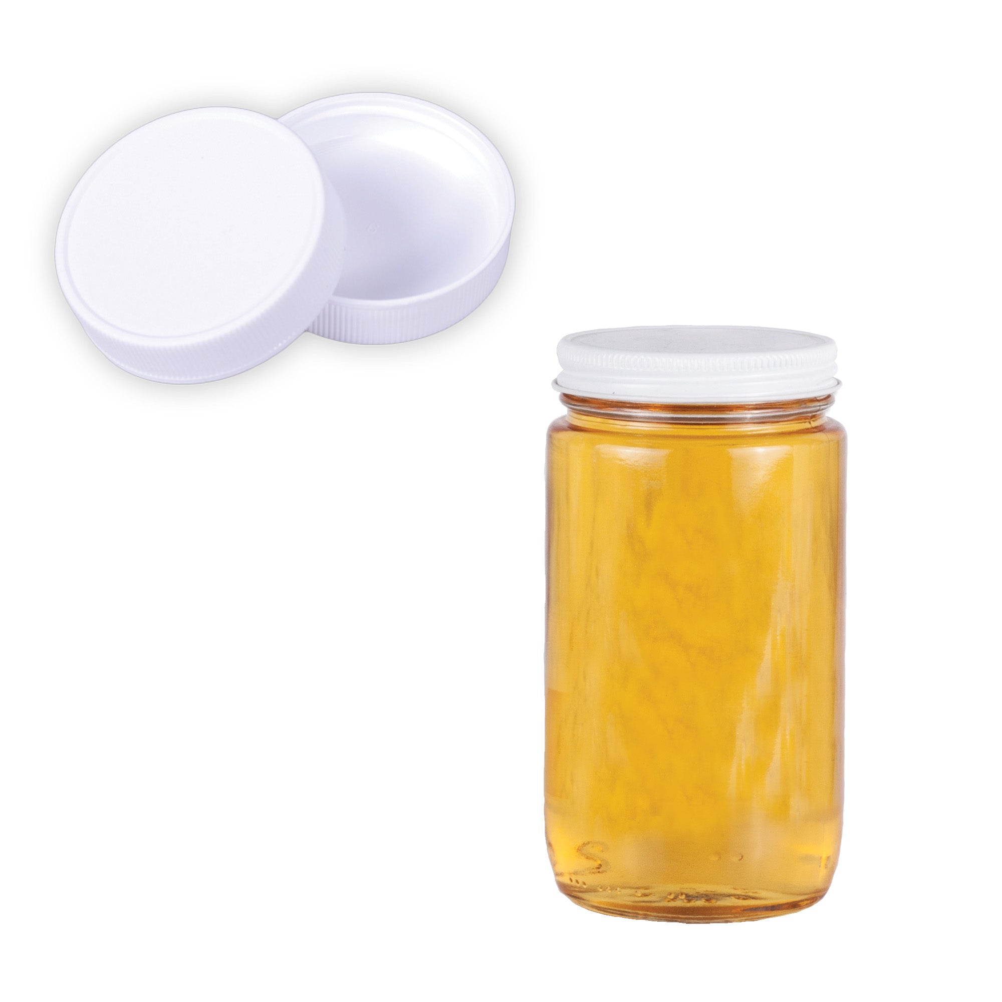 Clear Glass Classic Cylinder Jar with Lid 10.67 fl oz (12 Pack)