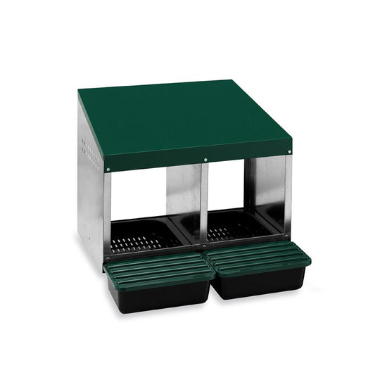 2 Compartment Roll Out Nesting Box for Chickens